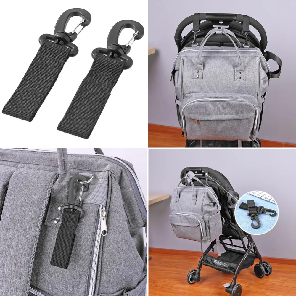 

2pcs/Set Stroller Hooks Wheelchair Mummy Bag Hanger Hook Shopping Bag Clip Strollers Accessories