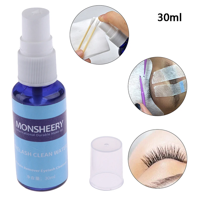 

30ml/bottle Eyelash Cleaner Primer Grafting For False Eyelash Extension Lashes Before Cleaning Spray Planting Eyelash Cleanser