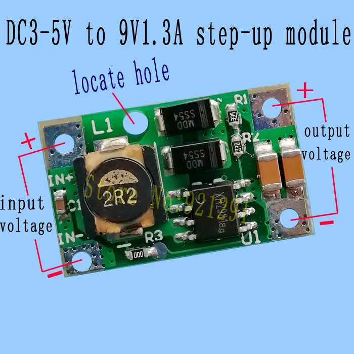 5 шт./лот! DC 9 V 1.3A быстрая зарядная плата Повышающий Модуль питания усилитель конвертер стабилизатор