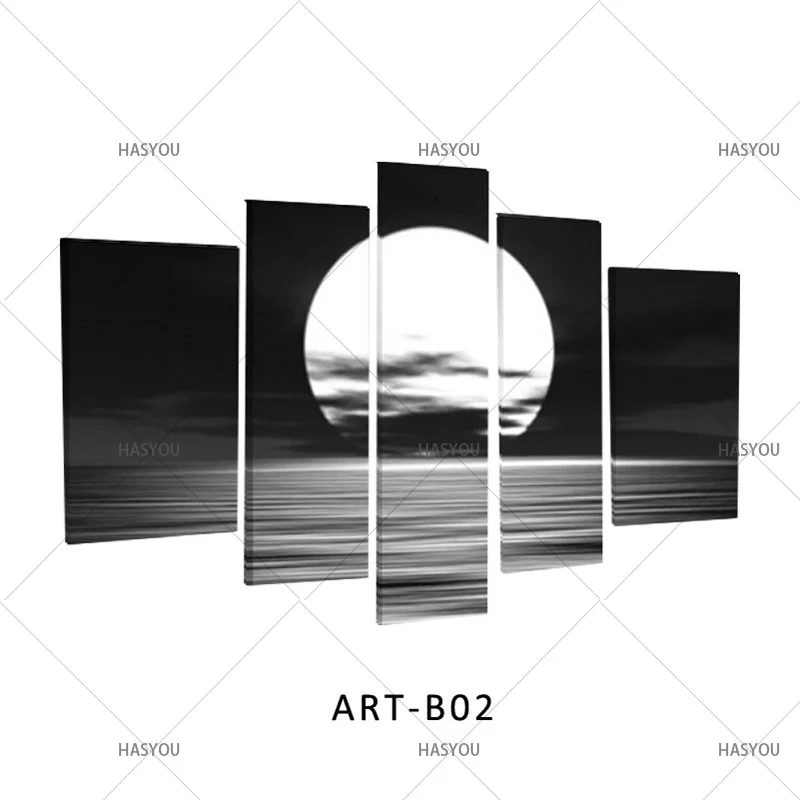 Black-and-White-Moon-Picture-Canvas-Wall-Art-Hand-Painted-Modern-Abstract-Oil-Painting-from-JYJ (2)