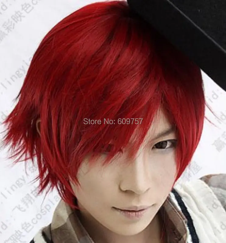 mens red wig,OFF
