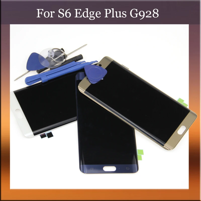 ЖК-дисплей с сенсорным экраном и дигитайзером Super Amoled для Samsung Galaxy S6 Edge Plus G928 G928F |