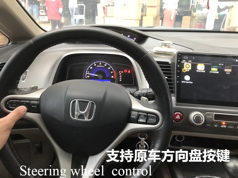 2 din android Автомагнитола для honda civic 2006-2011 с 10," android 8,1 wifi 4G с управлением на рулевом колесе камера заднего хода