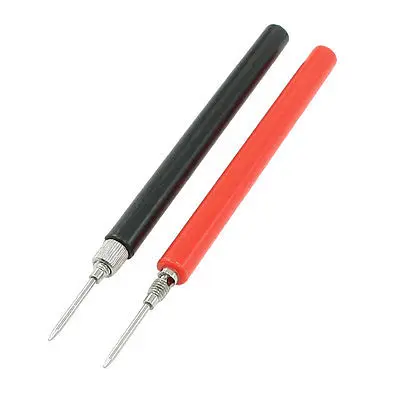 

13cm Long Multimeters Probe Testing Test Lead Cable Black Red 2 Pcs