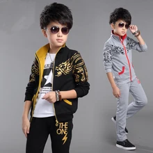clothing set boys girls clothing Kids sport suit children clothes child active costume boy suits clothes for boys set coat 2016