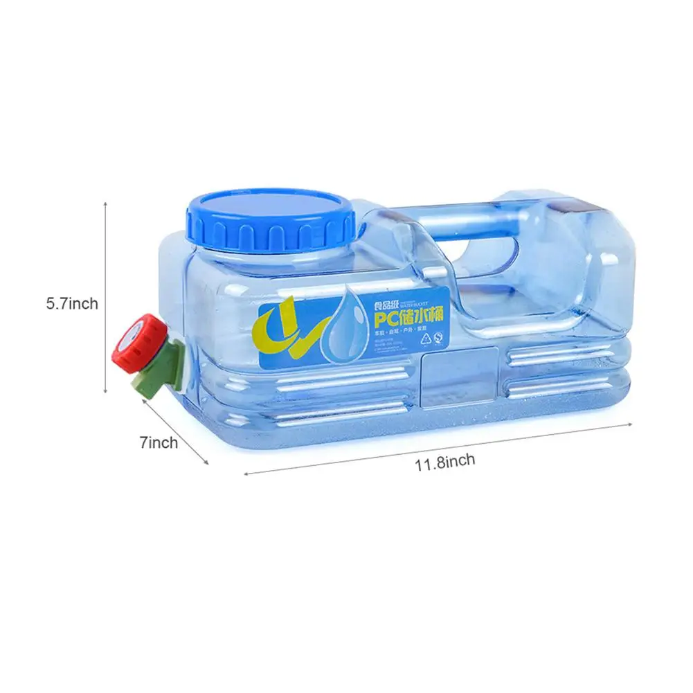 5L автомобильное ведро PC BPA-Free многоразовые пластиковые бутылки для воды галлон замена бутылки для воды защелкивающаяся крышка Анти Всплеск кувшин контейнер