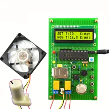 gsm Fire alarm design Integrated Circuits Electronic training kit sim900a with LCD1602 DS18B20 sensor MQ-2 sensor