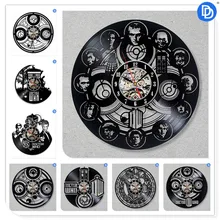 

Home Decor Doctor Who Best 3D Art Wall Clock 12 inch Vinyl Record TARDIS Wall Sticker