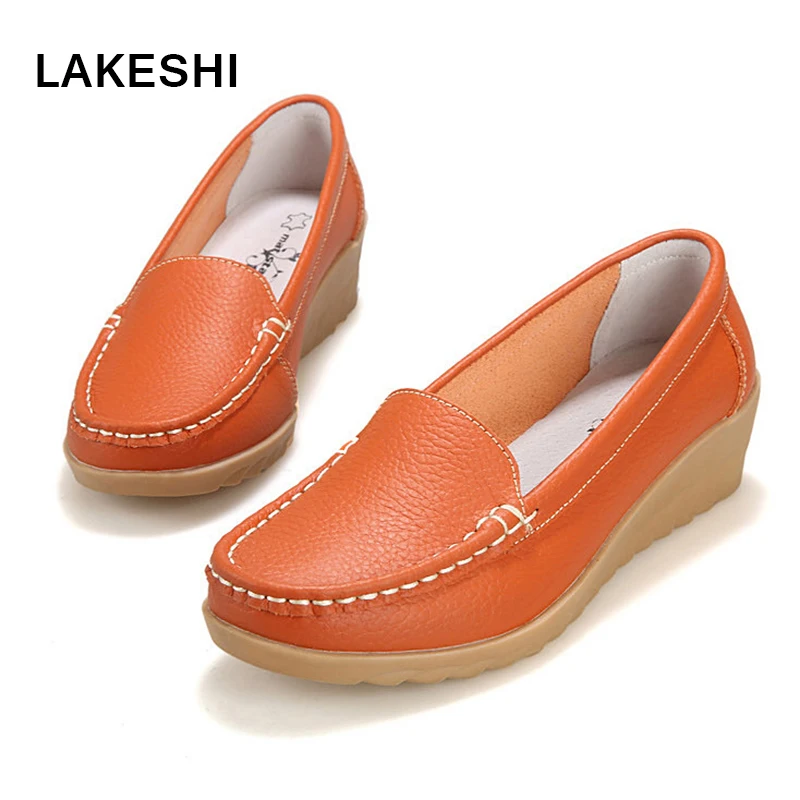 

Women Flats Shoes Soft Leather Loafers Fashion Slip On Flats Women Shoes