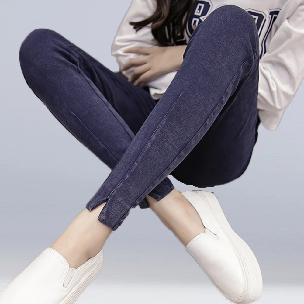 

New 2019 Women Skinny Pencil Pants High Stretch Leggings Plus Size S-5XL High Waist Casual Pants Brand Fashion Outwear Trousers