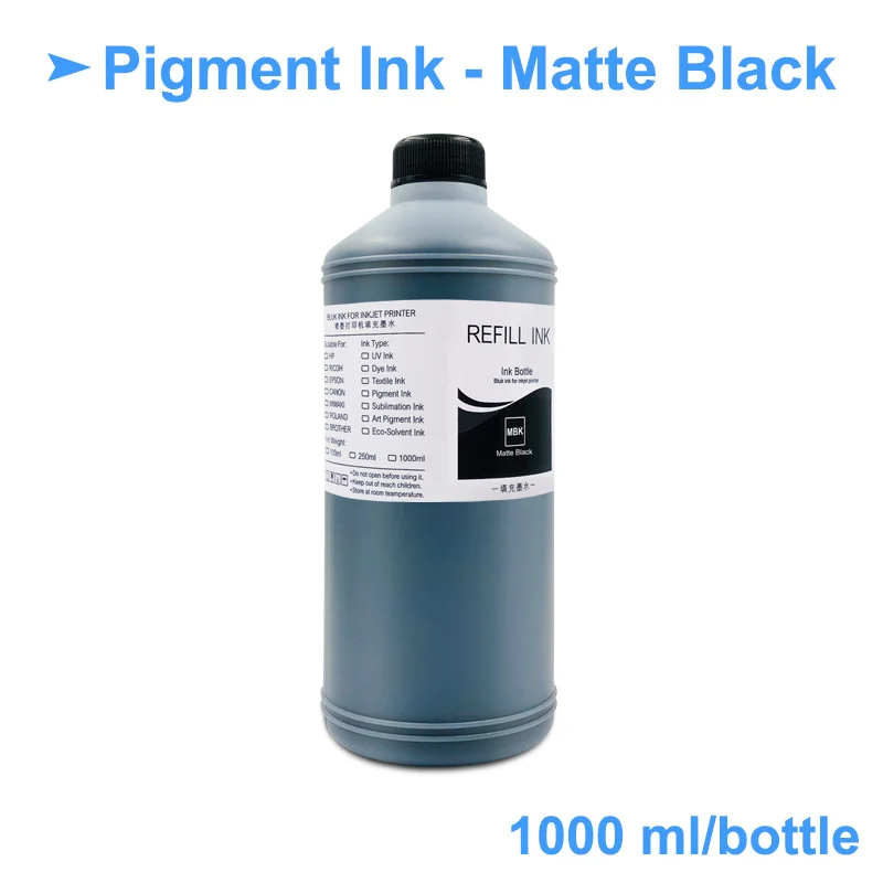 Набор пигментных чернил для Epson 1000 7700 T3000 T5000 T7000 T3200 T5200 T7200 T3070 T3270 T5270 T7270 5x9700