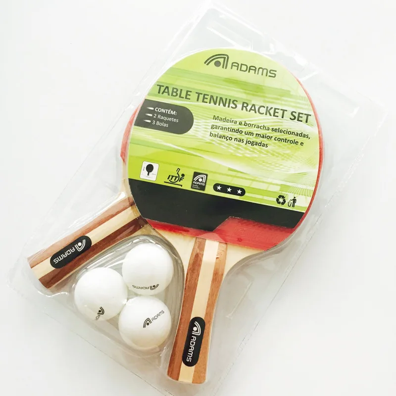 Table Tennis Racket Double Face Pimples-in Rubber Bat with Bag Top Recommended friendship | Спорт и развлечения