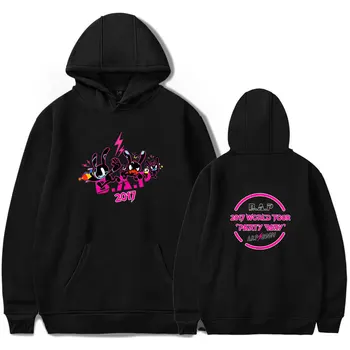 

Kpop B.A.P Best Absolute Perfect Print Hoodies Sweatshirts Women Female Fans Sweatshirt Hip Hop Popular Idol Clothes
