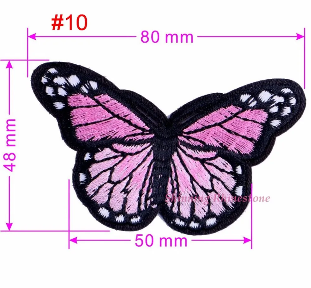 Швейная вышитая бабочка нашивка Железная на бабочках нашивки исправление мотив аппликация Одежда наклейки в виде насекомых для одежды DIY Новинка