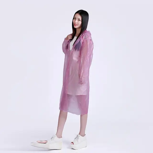 Disposable Rain Coat Fashion Women Men For Use One Time Only ...