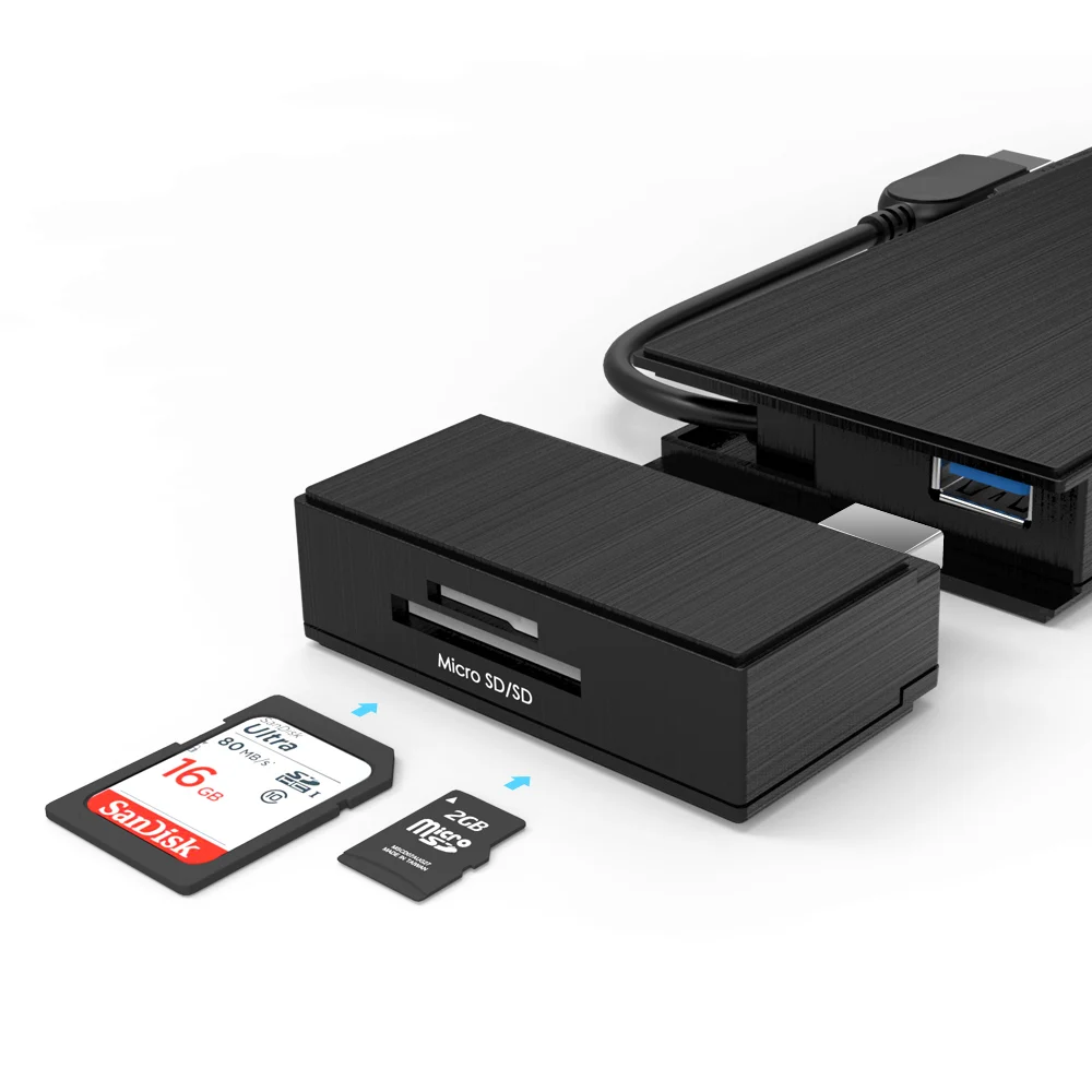 Wavlink 2k мини Док станция USB3.0 концентратор HDMI VGA гигабитный RJ45 адаптер Ethernet