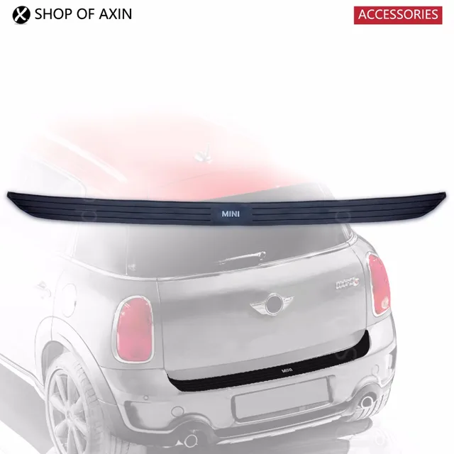 Rubber Black Rear Bumper Protector Guard Trim Stricker Pad New OEM for