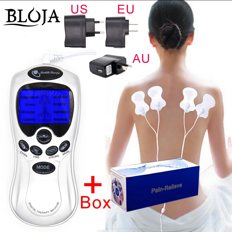 Массажер для тела акупунктурный массажер 4 электрода|massage apparatus|tens acupuncturehealth care |