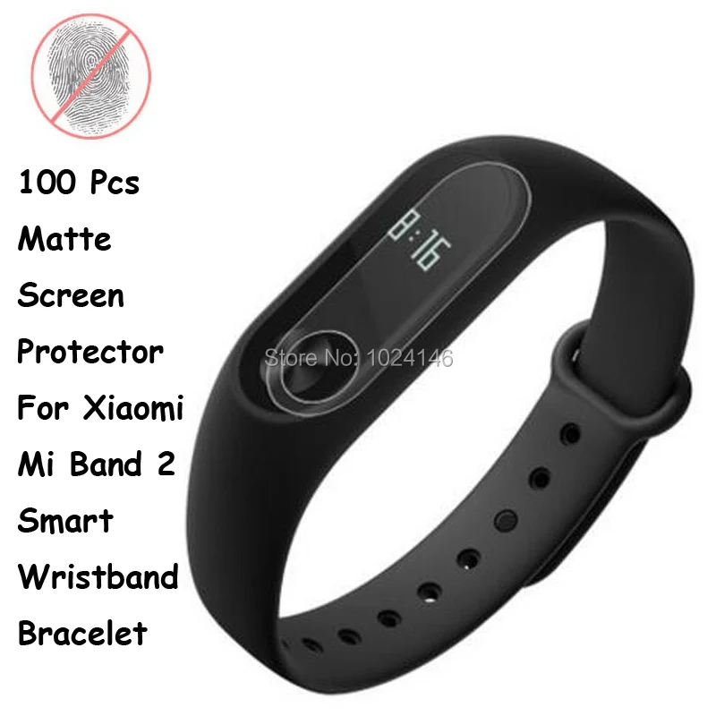 imágenes para Nuevo 100 unids/lote antideslumbrante mate protector de pantalla para xiaomi mi banda 2 pulsera pulsera inteligente protector de la película con la limpieza paño imágenes para Nuevo 100 unids/lote antideslumbrante mate protector de pantalla para xiaomi mi banda 2 pulsera pulsera inteligente protector de la película con la limpieza paño