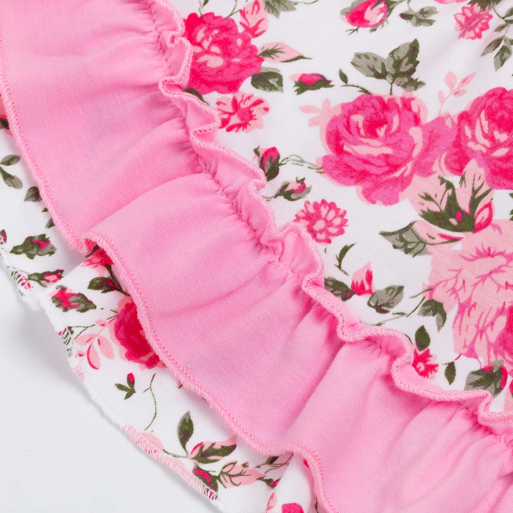 Детский летний комплект с топом рюшами и розами|newborn girl clothes set|baby clothing setnewborn |