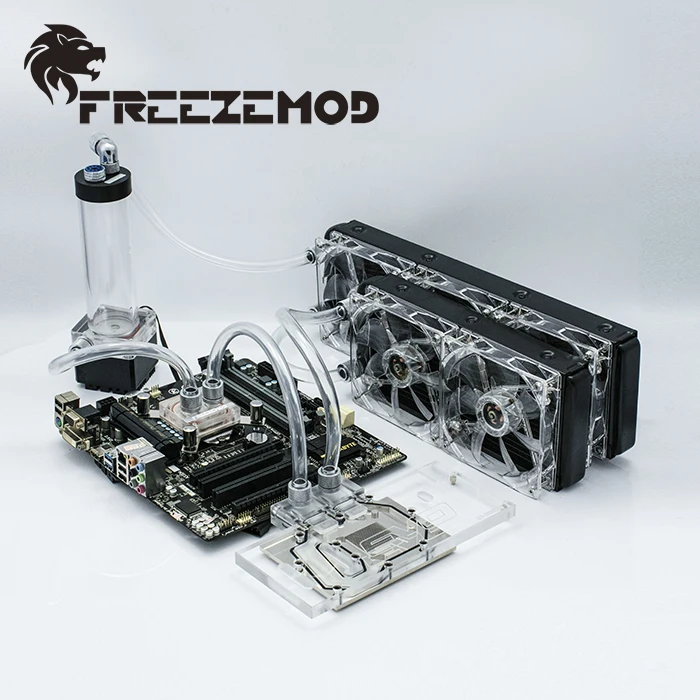 Система водяного охлаждения для компьютера FREEZEMOD базовый набор 4 мягкой трубы
