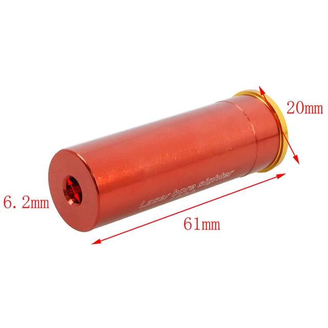 Fusil de chasse en cuivre rouge, cartouche 12 GA, alésoir laser, visée  rouge - AliExpress