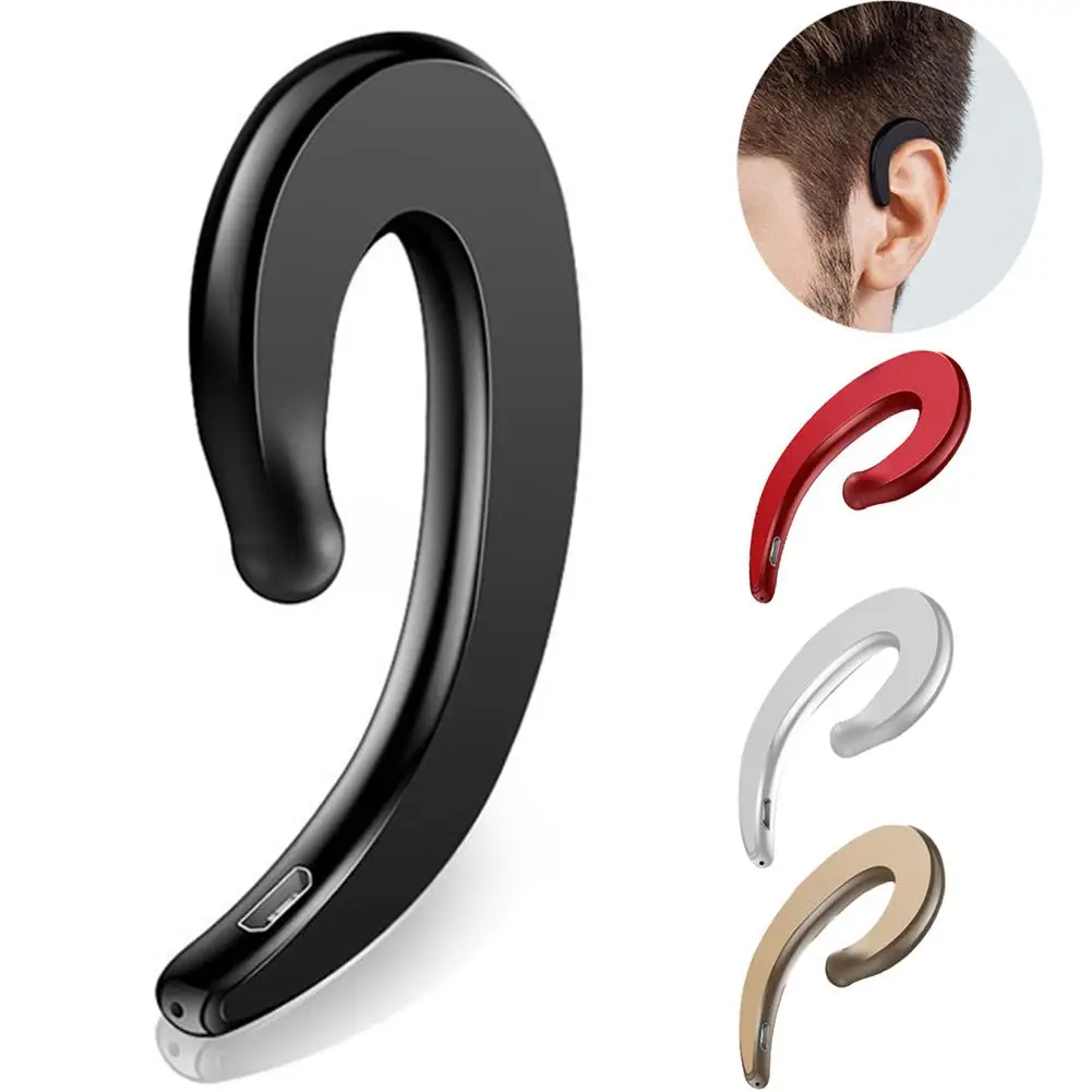 

New Arrival 1Pc Wireless Ear Hook Earpiece Bone Conduction Bluetooth Earphone with Mic