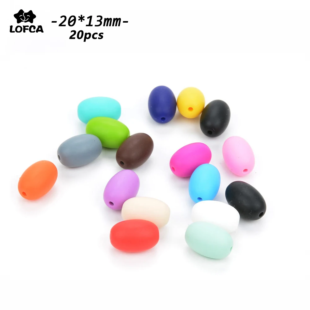 

LOFCA 20pcs Grape Silicone Beads Teething Teether Baby Pearl Toy For DIY Necklace Pacifier Clip Bracelet Chew Jewelry BPA Free