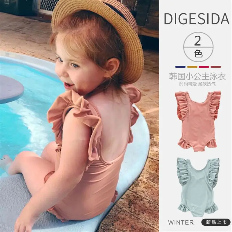 

Baby Girl Swimsuit 2019 new Hot Holiday Toddler Kids Baby Girls Summer One Piece Children Outfit Ruffle Bathing Suit Bodysuit