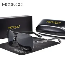 MOONCCI поляризационные авиационные солнцезащитные очки, мужские классические брендовые дизайнерские очки пилота, мужские солнцезащитные очки UV400, очки для вождения