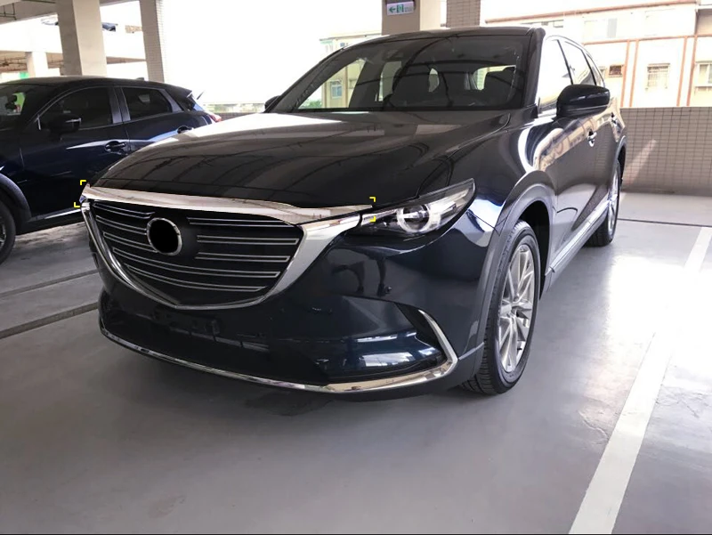 Для Mazda CX-9 CX9 ABS хромированные аксессуары для стайлинга автомобилей Передняя головка крышки двигателя решетка Накладка 1 шт