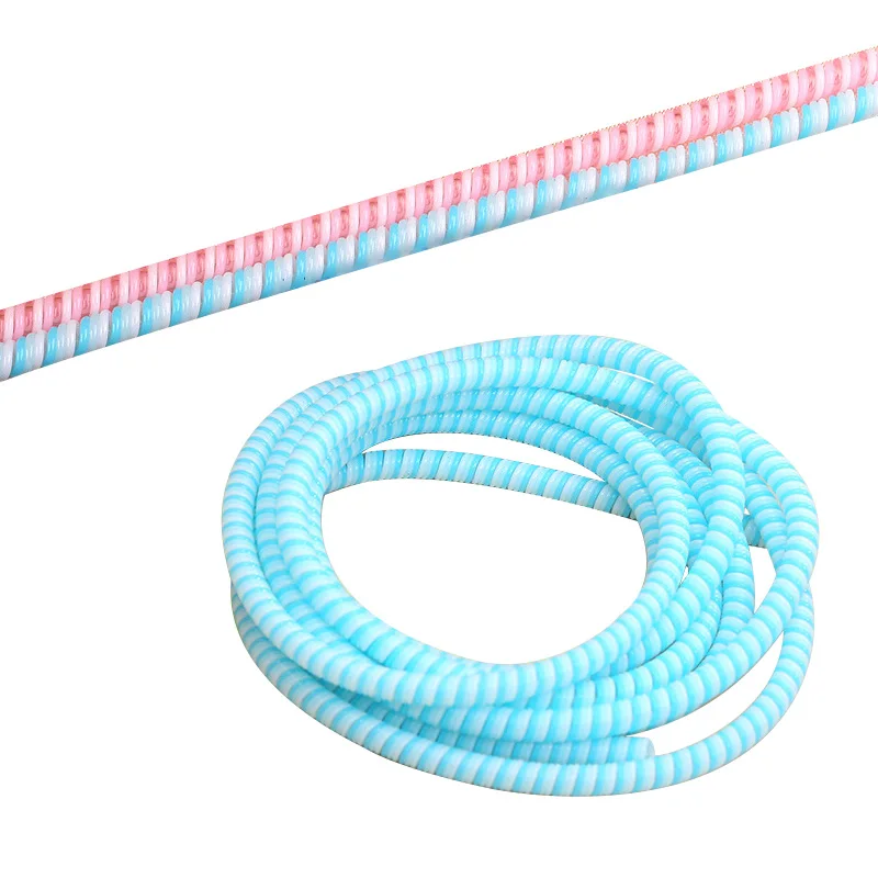 

Cable Protector 1.1M USB Charging Data Line Wire Cord Protection Wrap Spring Twine Cable Winder Organizer For iPhone Xiaomi