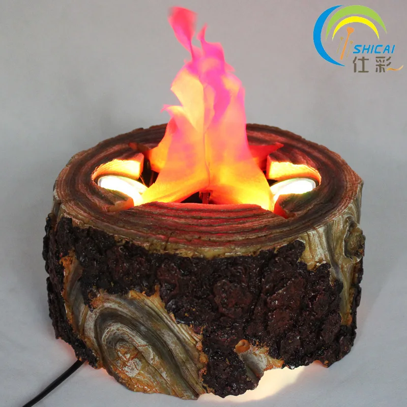 Interior Fogata Llama Tronco LLEVÓ la Lámpara Brasero Eléctrico