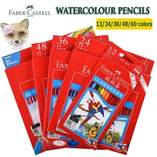 Дешевые Faber Castell акварельные карандаши 12/24/48/60/72 компл. Aquarelle Priscolor пастила карандаш Professional воды растворимый карандаш