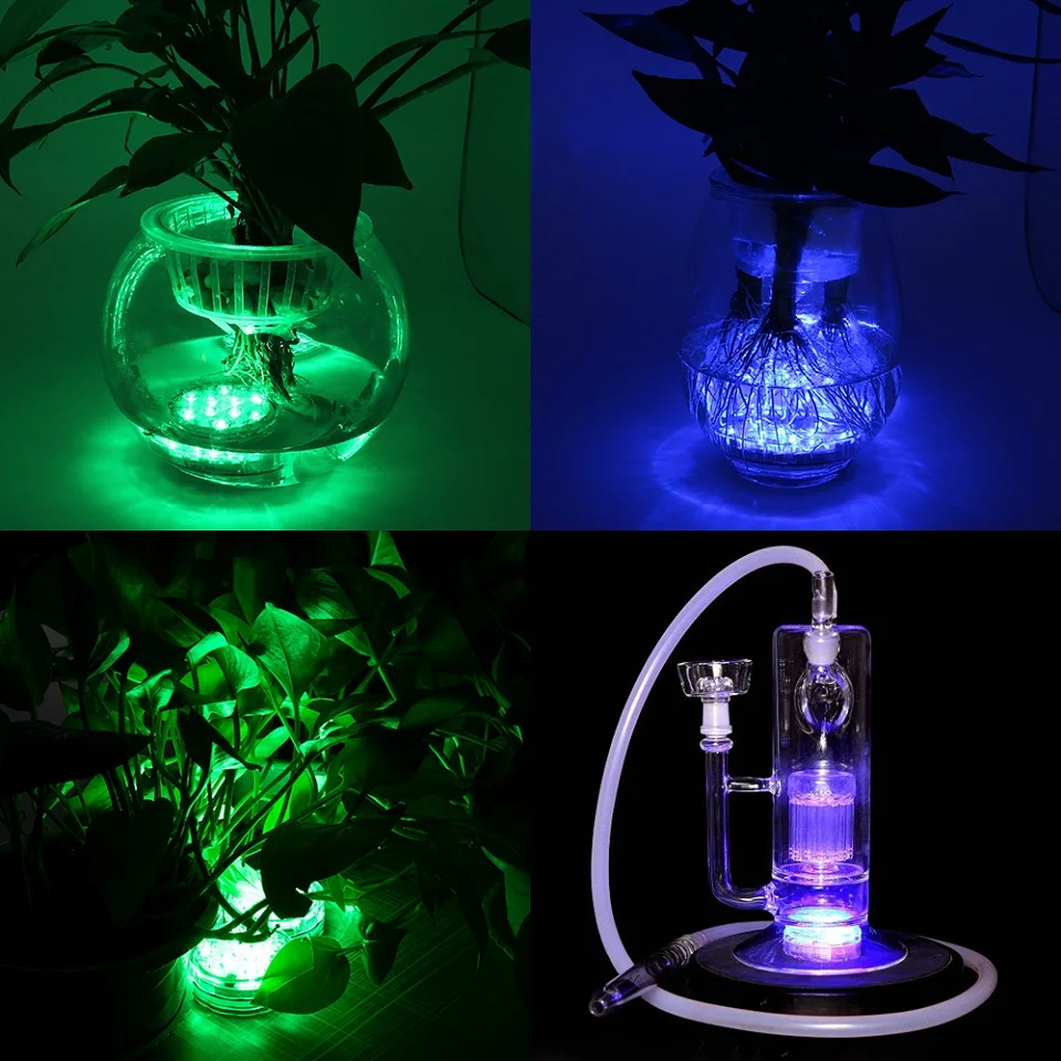 10 Led пульт дистанционного управления RGB погружной светильник на батарейках