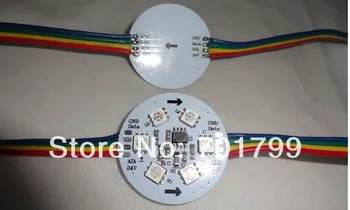 

20pcs DC24V WS2821A DMX512 controlled pixel module;non-waterproof;6pcs 5050 SMD RGB LED;1.44W