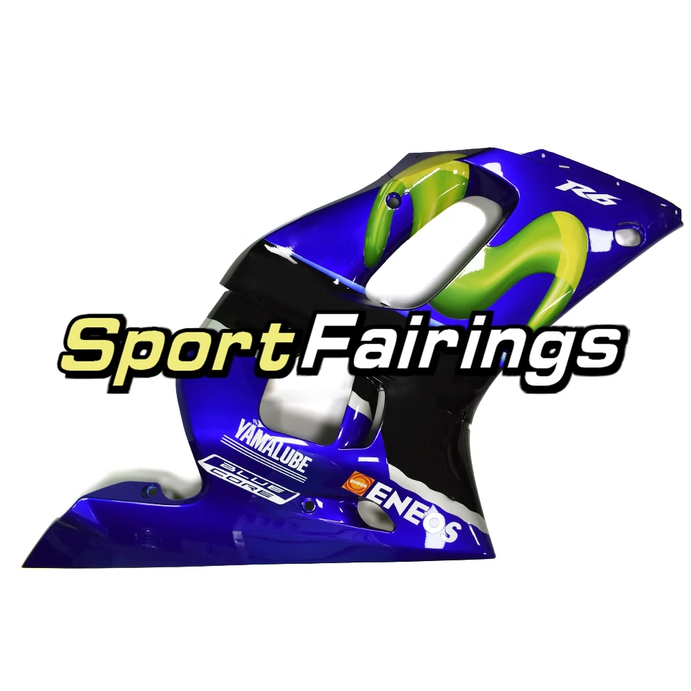 Выполните Sportbike Обтекатели для YAMAHA YZF600 R6 1998 1999 2000 2001 2002 98 99 00 01 02 мотоцикл Carenes синий капоты панелей