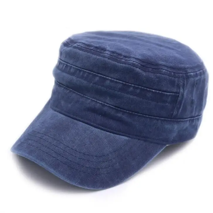 Новая вымытая джинсовая хлопковая кепка для мужчин, верхняя плоская кепка, Уличная Повседневная Кепка для папы, регулируемая Женская Бейсболка, Мужская кепка - Цвет: navy