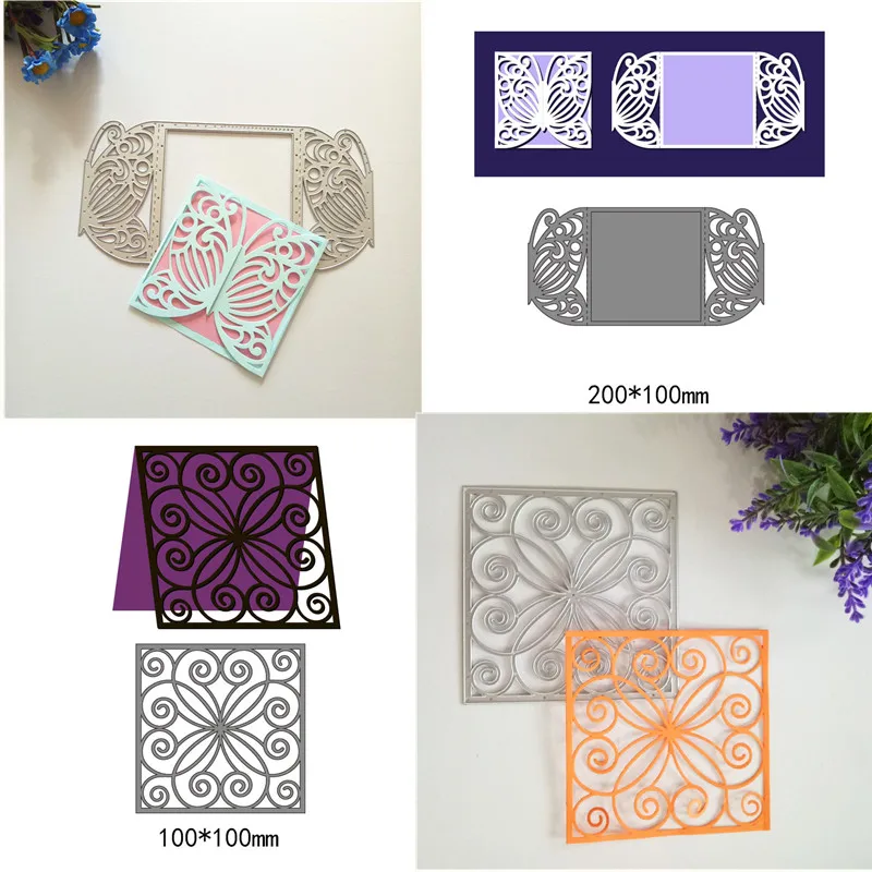 

Hollow Butterfly Flower Metal Steel Cutting Dies for DIY Scrapbook Album Frames Embossing Paper Craft Creative Cut Dies New