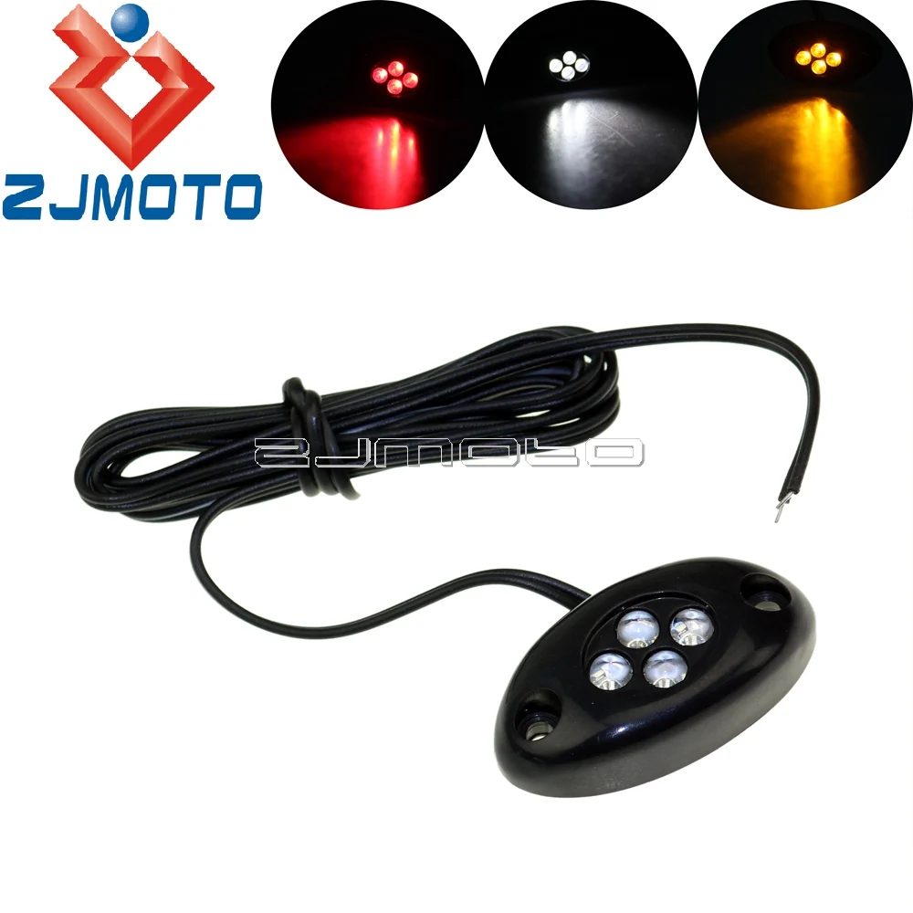 Universal Motorcycle Led Licence Number Plate Light Tail Light Turn