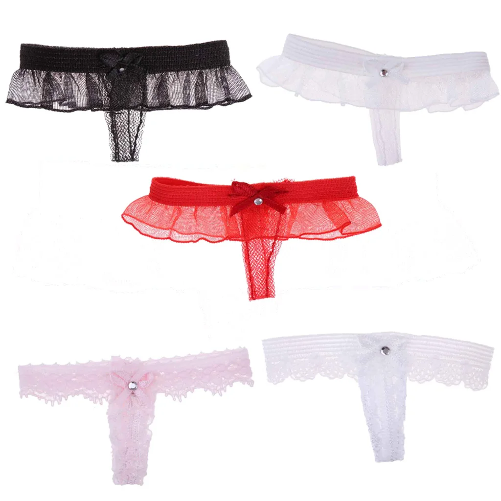 1/6 Female Briefs Lace Thong Sexy Underwear Clothes for 12