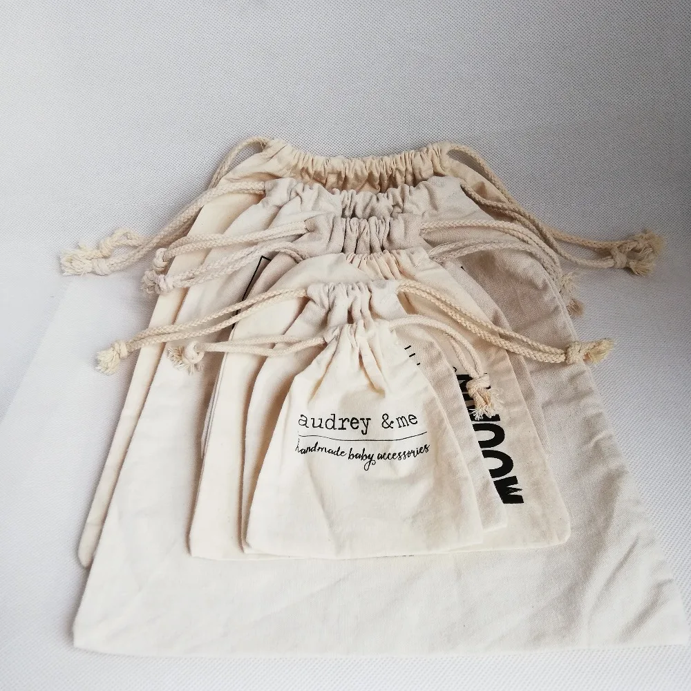 Оптовая Продажа 1000 шт./лот логотип многоразовая хлопковая ткань шнурок сумки подарок сумка для покупок хранения Бакалея Shopper сумка
