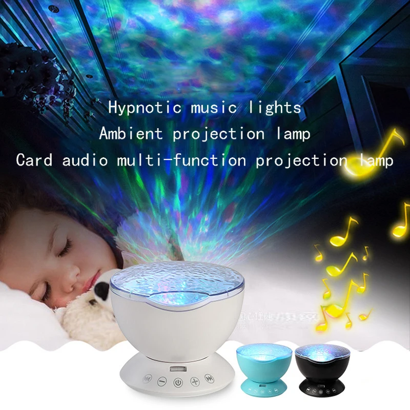 

Hypnotic music atmosphere projection card stereo multi - function marine remote control projection lamp