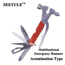 1 шт. SEEYULE Автомобильный многофункциональный аварийный молоток привод безопасности орнамент Спасательный Инструмент автомобильные аксессуары ремень безопасности резак окна