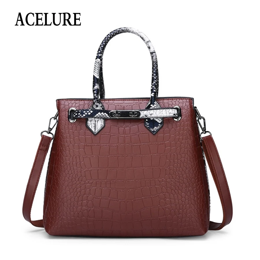 

ACELURE New Fashion Shoulder Bags Solid Color Handbag For Female High-Capacity Female Messenger Bag Ladies Crossbody Bags Totes
