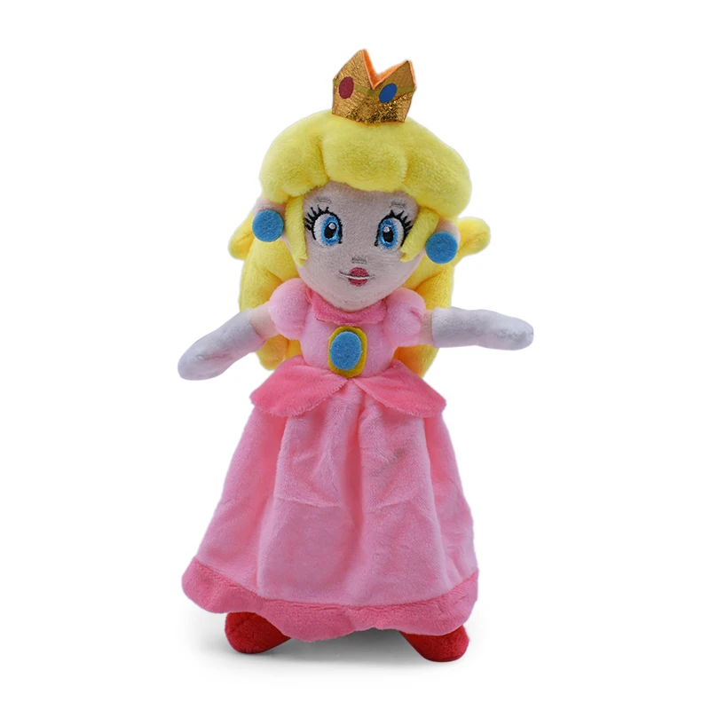 

20cm Super Mario Bros Figure Pink Princess Peach Daisy PVC Collectible Model Soft stuffed Plush Toys Game Doll