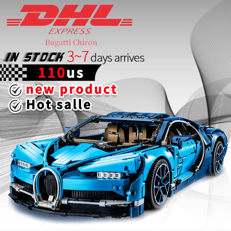 

DHL 42083 Technic 4031pcs Chiron Racing Car MOC Model Building Block Toy For Children compatible Legoing Technic Gift