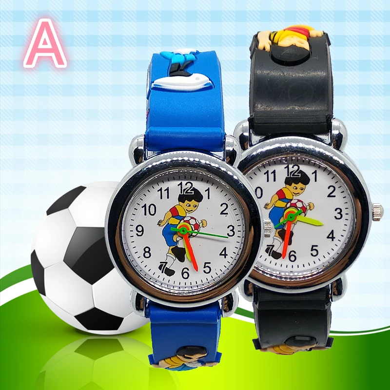 Новый 4 Стильные со смешанным сочетанием гвоздики милый часы «Микки», Детские Футбол детские часы для детей Для мальчиков и девочек