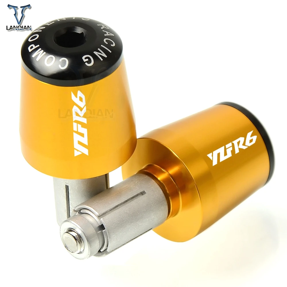 Logo YZFR6 Motorcycle Handlebar Grips For YAMAHA Yzf R6 R3 YZFR6 YZF R125 R15 R25 YZFR3 Handle Bar End 7/8" 22 mm Cover