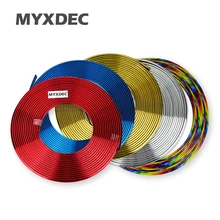 8M Car Styling Tire Tyre Rim Care Protector Hub Wheel Stickers Strip For BMW volkswagen VW Opel Toyota Audi Ford Car Accessories